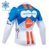 Wielershirt 2024 Team DSM Winter Thermal Fleece - Blauw